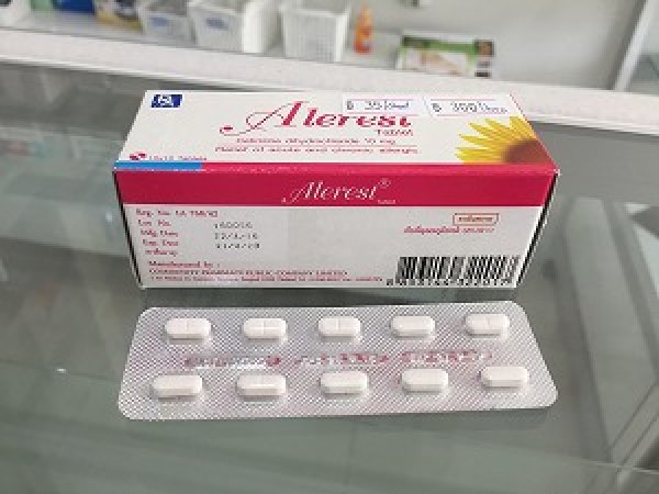 画像1: 【ジルテックのジェネリック】アルレスト （Alerest ）｜フェキソフェナジン 10mg 10錠×3シート（箱なし） (1)