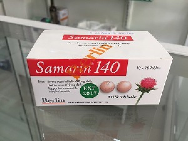 画像1: 【肝臓を労わるサプリ・シリマリン】サマリン140（Samarin140）100錠×1箱 (1)
