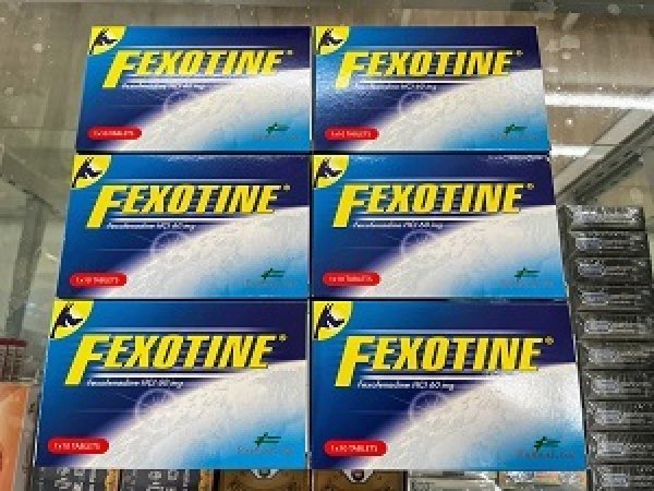 画像1: 【アレグラのジェネリック】フェキソジン（FEXOTINE）｜フェキソフェナジン 60mg 10錠×6箱 (1)