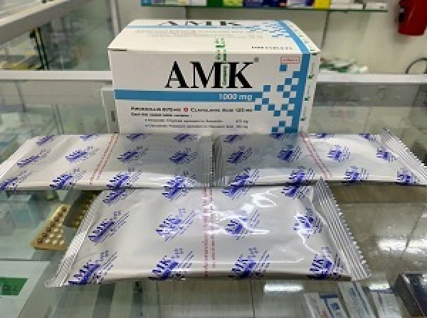 画像1: オーグメンチン（AMK）1000mg 10錠×3シート（箱無し） (1)