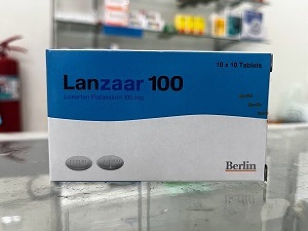 画像1: 【ロサルタンカリウム錠】ランザー 100mg（Lanzaar 100mg) 100錠×1箱 (1)