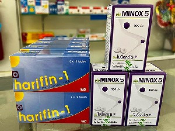 画像1: 【値下げ断行！攻めの育毛・最強コスパセット 300日分】ハリフィン1（harifin-1）10箱とミノックス5（Minox5）3ボトル ※3回発送 (1)