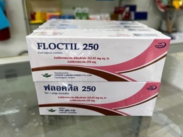 画像1: 【ジスロマックのジェネリック】アジスロマイシン（FLOCTIL）250mg/6錠×10箱 (1)