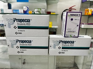 プロペシア 1mg（Propecia 1mg）3箱とミノックス5（Minox5）1ボトルのお買い得セット