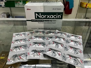 ノルフロキサシン（Norxacin）400mg 8錠×3シート（箱無し）