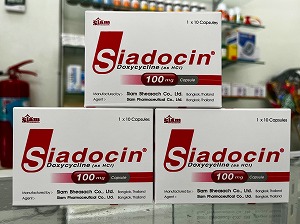 【赤ニキビ治療 / 性病予防薬 ビブラマイシン】ドキシサイクリン（Doxycyline）100mg 10カプセル×3箱